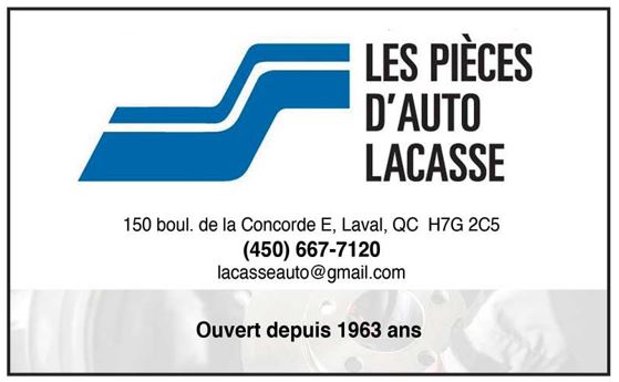 Les pièces d auto Lacasse