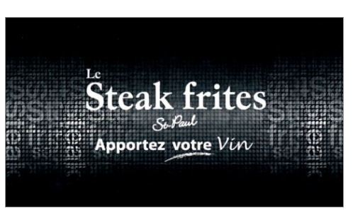 Le steak frites st-paul